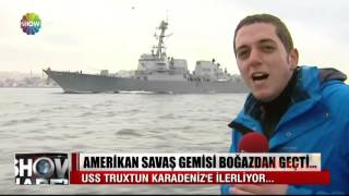 Amerikan savaş gemisi boğazdan geçti [upl. by Yentrac]