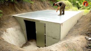 Man Builds a 5000 Underground Bunker in His Backyard  Full StepbyStep Guide by tehnolexa [upl. by Kassel]