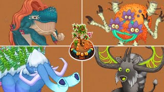 Amber Island  All Monsters with All New Rares amp Epics  My Singing Monsters [upl. by Yslehc81]