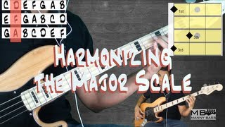 Bass Basic 8 Harmonizing the Major scale [upl. by Settle]