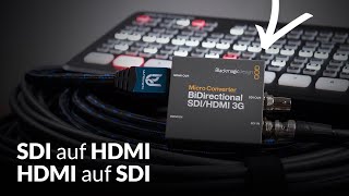 SDIHDMI Konverter für Videoübertragung – Blackmagic Design Micro Converter SDIHDMI [upl. by Colfin309]