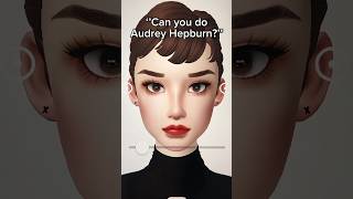 Zepeto face tutorial  Audrey Hepburn zepeto zepetofacetutorial metaverse [upl. by Atikram]