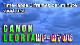 Timelapse 3 frames per minute Canon Legria HFR706 Video Test 230 Mbs 1080 25fps Scene Spotlight [upl. by Talley]