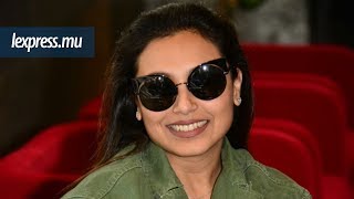 Semaine du cinéma Rani Mukerji a foulé le sol mauricien [upl. by Ecnirp]