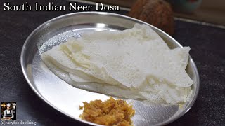 Healthy amp Tasty Neer Dosa  Neer Dosa Recipe  Quick amp Easy Neer Dosa With Sweet Coconut Chutney [upl. by Orianna]