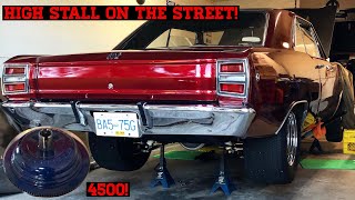 Hight stall converter on the street 4500 stall installation and road test [upl. by Gavin]