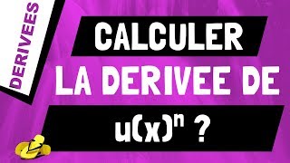 Comment retrouver et calculer la dérivée de ux à lexposant n ou uxn [upl. by Anwahsat]