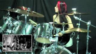 SLAYER quotPOSTMORTEMquot  DRUM COVER  LUX DRUMMERETTE [upl. by Holli]