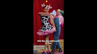 Old Macdonald Cow Tap Preschool Dance Music [upl. by Ojaras]