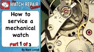 How to service a mechanical watch Part 1 AS 1900 in a Rotary watch [upl. by Eixel]