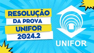 PROVA UNIFOR 20242  MEDICINA [upl. by Esmerolda548]