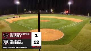 BASEBALL Cedartown Bulldogs vs Southeast Whitfield Raiders Game 2 [upl. by Tsepmet]