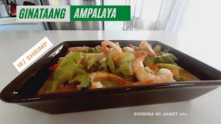 Ginataang Ampalaya with Shrimp Recipe [upl. by Novihc]