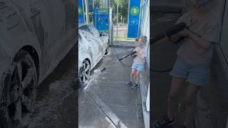 Fun Car Wash Experience with Kids  CarWash FoamLance familyfun washcar jet audi a6 [upl. by Valdemar]