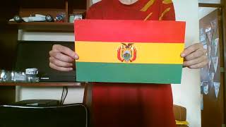 My flag of Bolivia and their national anthem [upl. by Aciraa604]