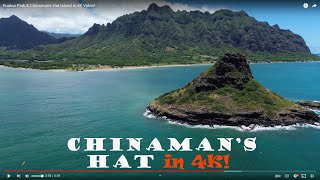 Kualoa Park amp Chinamans Hat Island in 4K Video [upl. by Oderfigis]