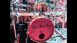 Twelve Foot Ninja LIVE GoPro Drum cam quotOne Hand Killingquot PRO AUDIO [upl. by Youlton]