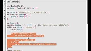 Beginner Perl Maven tutorial 418 Process CSV file using TextCSVXS [upl. by Narrat873]