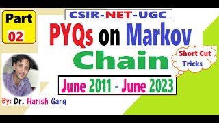 PYQs on Markov Chain  June 2011  2023  Fully Short Cut Tricks [upl. by Weldon]