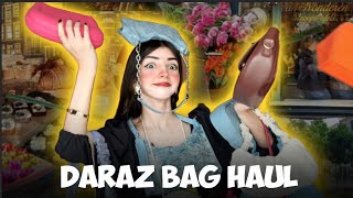 DARAZ BAG HAUL👜  AFFORDABLE MINI BAGS  WITH RAMEEN KHAN [upl. by Nalyt]