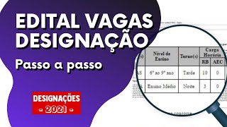 Como acessar os editais de designação CESEC APAC LIBRAS Indígenas Especial e outras da SEEMG [upl. by Ygiaf]