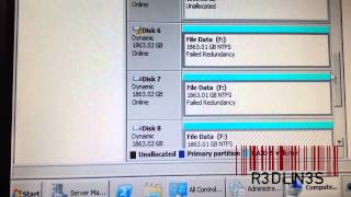 Repair Degraded Failed Redundancy Software Raid Windows File Server [upl. by Ready941]