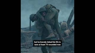 How a Scene in Hacksaw Ridge Reflects the RealLife Heroism of Desmond Doss  shorts short [upl. by Tranquada715]