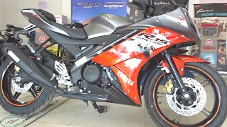 BikesDinos Yamaha R15 V20 2016 Special Edition Walkaround Review Test Ride Green Red [upl. by Hedva]