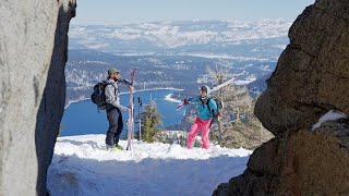 The Donner Lake Run  Backcountry Skiing in Truckee [upl. by Salita]