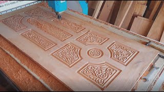 Luxury amp royal wooden door design with cnc machine  Hamim wooden door design 2024  cnc [upl. by Schellens952]