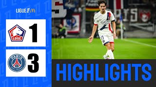 Lille vs PSG 1  3  Highlights  Ligue 1 20242025 [upl. by Akinajnat]