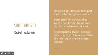 Politiska ideologier  Socialism [upl. by Tigram]