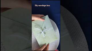 DIY envelope Box for junk and thick cards 💚💚 diycrafts scrapbooking [upl. by Krawczyk]