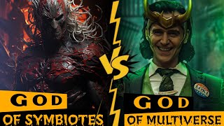 Knull vs Loki  Can Loki Defeat Knull God of Symbiots vs God of Multiverse explained Super Unum [upl. by Nywra157]