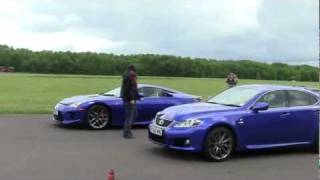 Lexus LFA vs Lexus ISF  Vmax Overboost  SCD Drag Races [upl. by Leggett660]