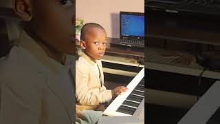 So amazing what this 4 years old boy played confidently on his Electric Piano [upl. by Acirahs]