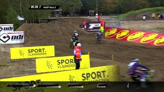 Battle Febvre Seewer  MXGP of Lommel 2020 [upl. by Yerga]