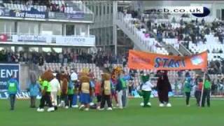 Friends Provident t20 Finals Day  Behind the Scenes of the Mascot Race [upl. by Pietra]