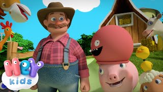 Old MacDonald Had A Farm  Animal Sounds Nursery Rhyme  HeyKids com [upl. by Odnomra391]