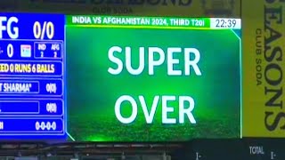 Ind vs afghanistan 3rd t20 super over 1 cricket rohitsharma superover [upl. by Orat449]