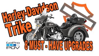 Harley Davidson Trike  8 MustHave Upgrades Rider POV [upl. by Lapotin]