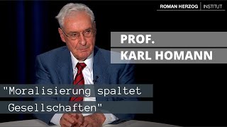 quotMoralisierung spaltet Gesellschaftenquot Wirtschaftsethiker Karl Homann [upl. by Orual]