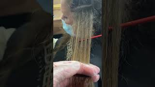 Easy Balayage Technique Ribbon Weaver Freehand [upl. by Imailiv685]