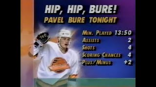 1993 Vancouver Canucks vs Buffalo Sabres Bure vs Mogilny [upl. by Ahslek]