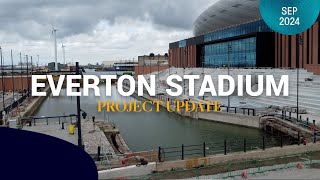 WATER CHANNEL FILLED ✅  Progress continues at Everton Stadium [upl. by Timrek]