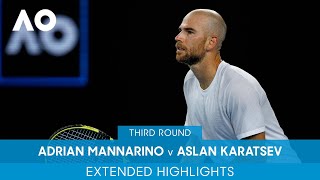 Adrian Mannarino v Aslan Karatsev Extended Highlights 3R  Australian Open 2022 [upl. by Ardnaz884]