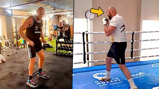 Tyson Fury training for Oleksandr Usyk TRAINING CAMP PART 1  HIGHLIGHTS HD BOXING 2024 [upl. by Eugen]