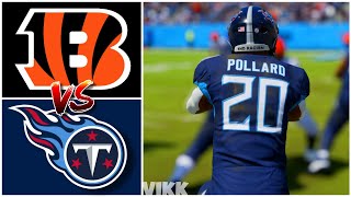 Bengals vs Titans Simulation Madden 24 Updated Rosters [upl. by Hacissej]