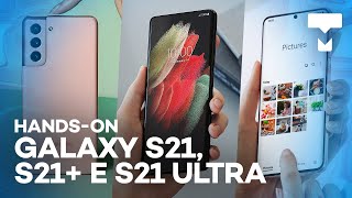 Galaxy S21 S21 e S21 Ultra tudo sobre os novos smartphones top de linha da Samsung – HandsOn [upl. by Adnawyek588]