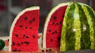 Watermelon CAKE  cakes you wont believe  How To Cake It Step By Step [upl. by Lindie61]